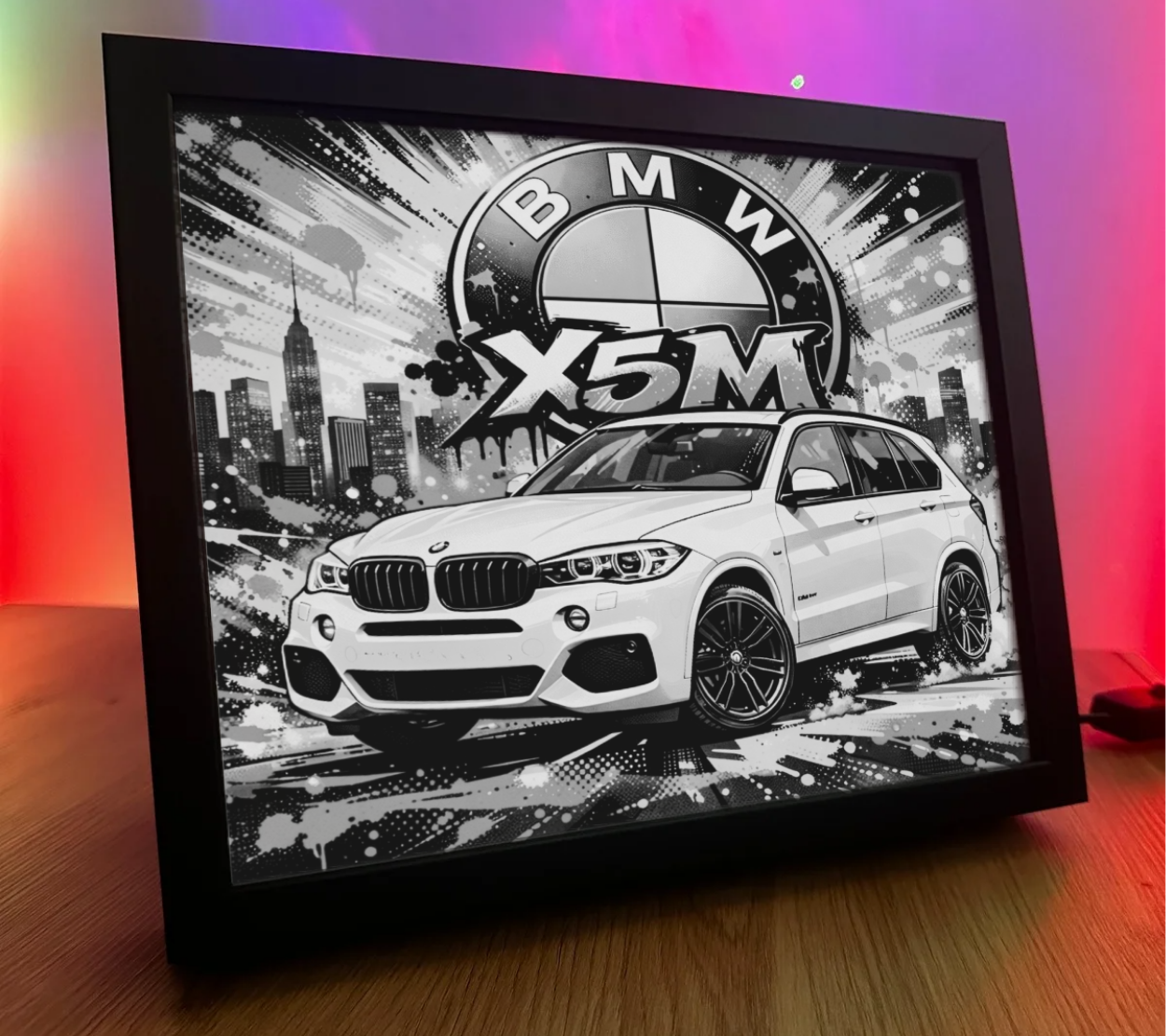 ObrazoLampka BMW X5M Biała 3