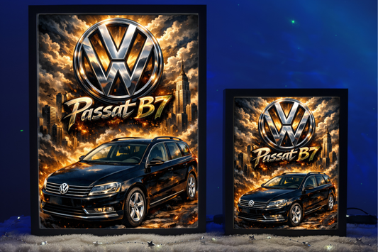 ObrazoLampka Prezent Lampka Nocna Passat B7 Czarny Kombi