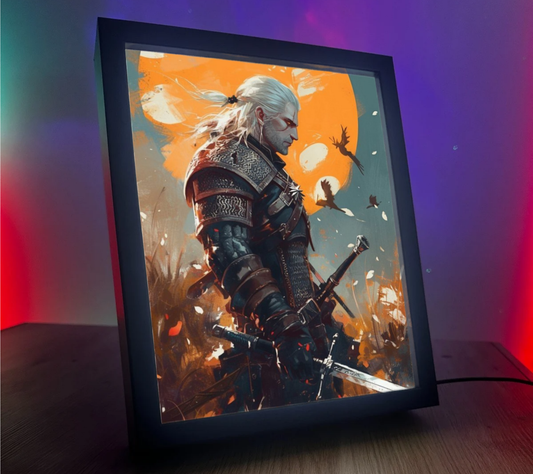 Obrazo Lampka The Witcher Wiedźmin Geralt 2
