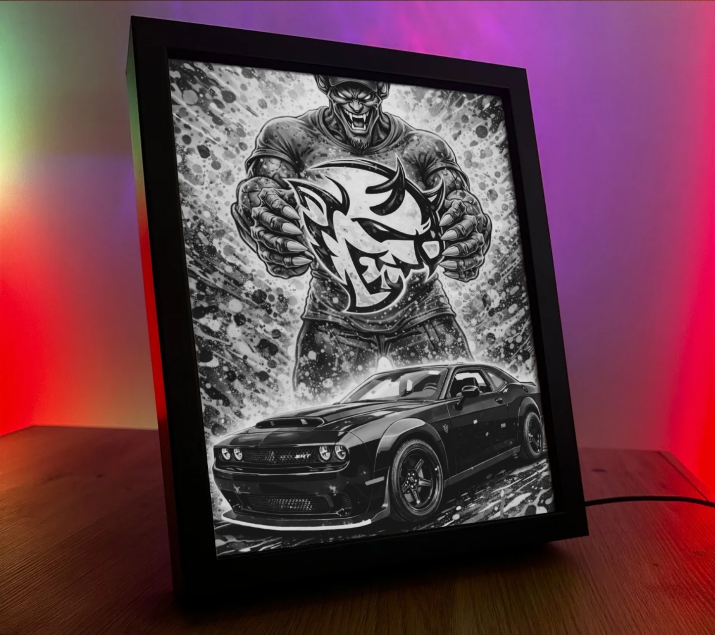 ObrazoLampka Dodge Chellenger 1
