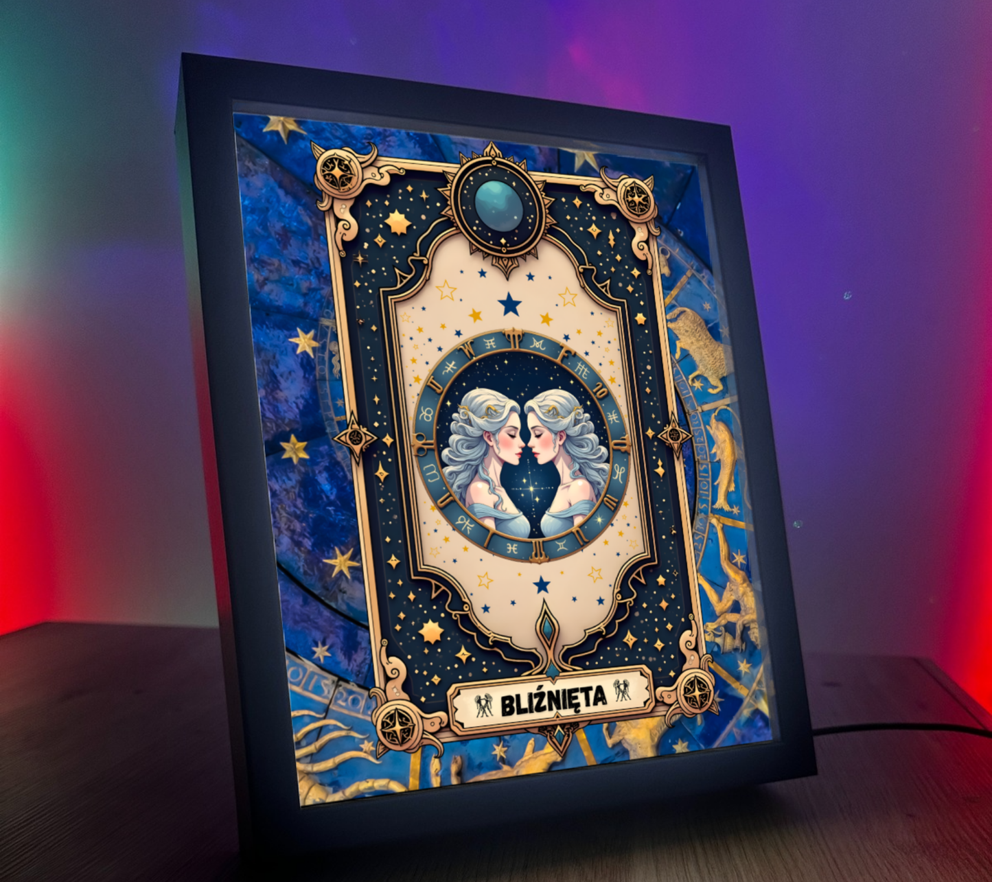 Obrazo Lampka Bliźnięta