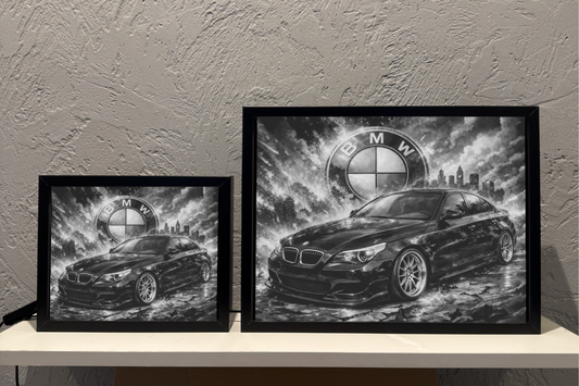 BMW E60 Czarne Prezent Lampka Nocna ObrazoLampka 3