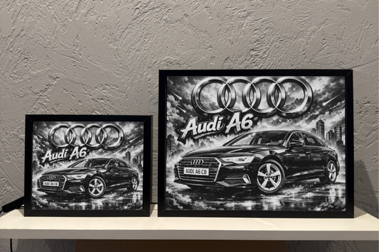 Prezent Dla Fana Audi A6 C8 Sedan Lampka Nocna ObrazoLampka Czarne 1