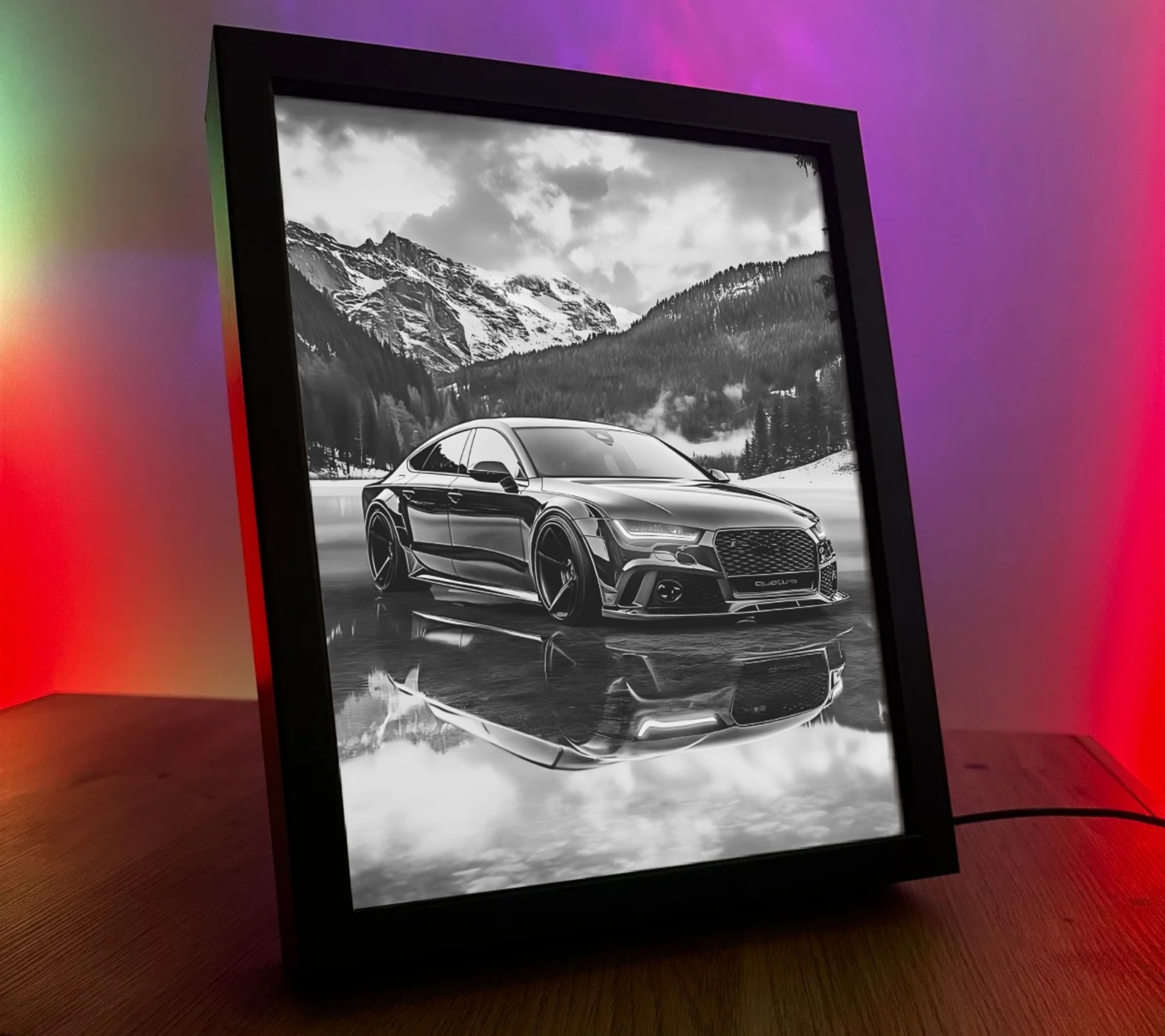 Obrazo-lampka Audi mega efekt