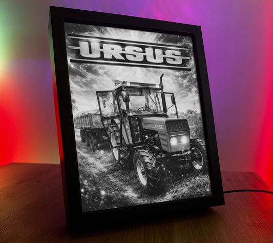 ObrazoLampka Traktor Ursus C-360 z przyczepą