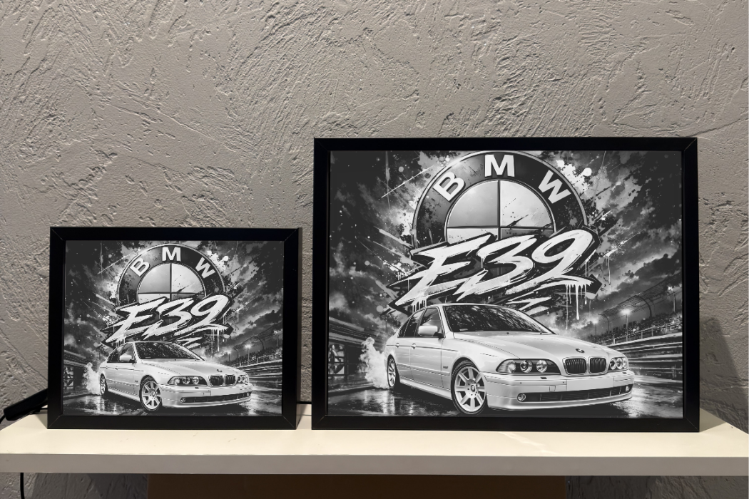 BMW E39 Srebrne Prezent Lampka Nocna ObrazoLampka 1