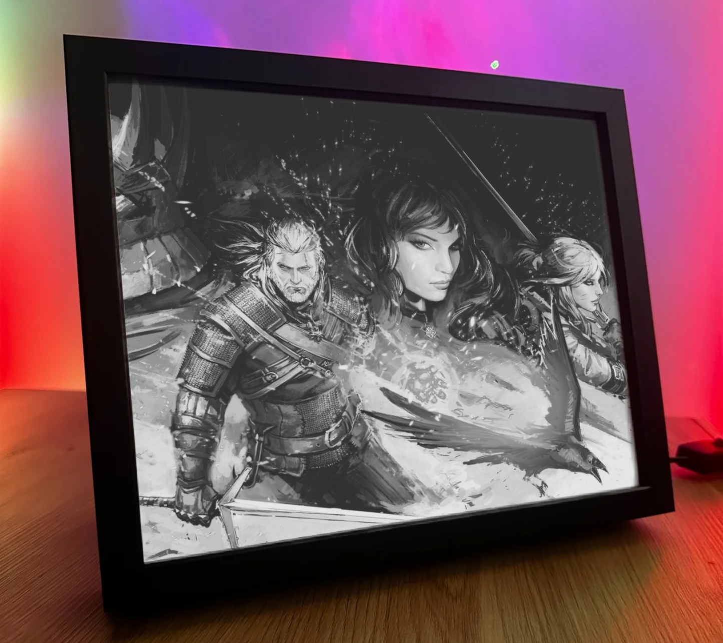 Obrazo Lampka Wiedźmin The Witcher pomysł na prezent 1