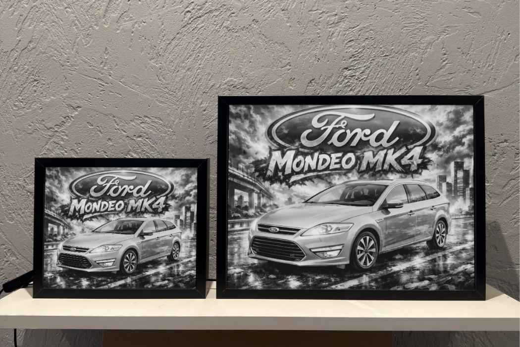Ford Mondeo MK4 Kombi Srebrny Prezent Lampka Nocna ObrazoLampka 1