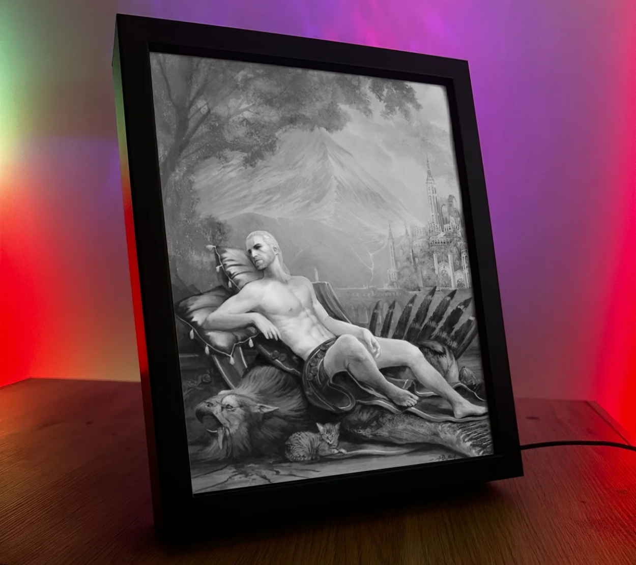 Obrazo Lampka Wiedźmin The Witcher pomysł na prezent 5