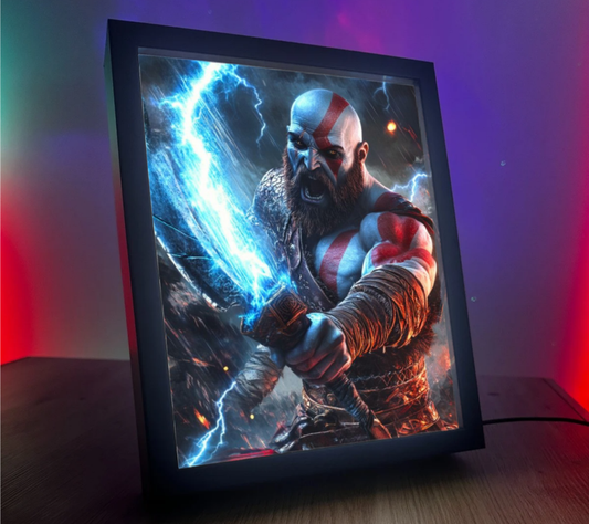 Obrazo-lampka God of War Kratos 1