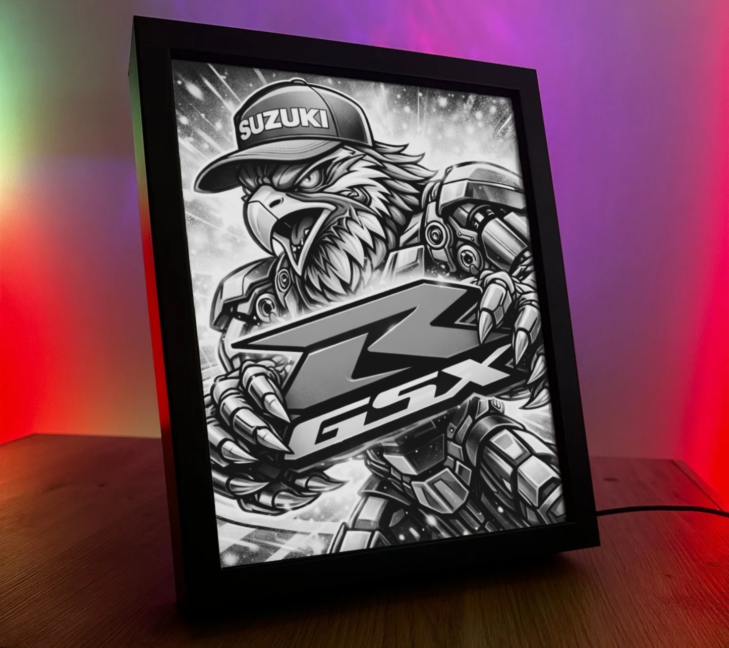 ObrazoLampka Logo Suzuki GSXR 1