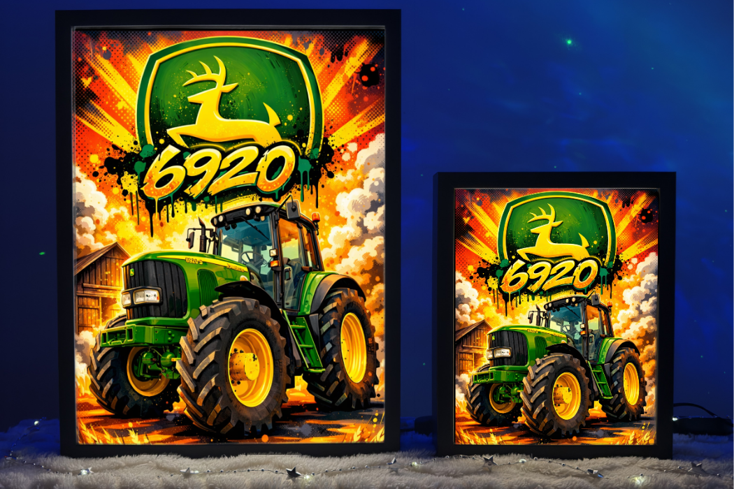 Traktor John Deere 6920 Lampka Nocna Pomysł na Prezent Obrazolampka 1