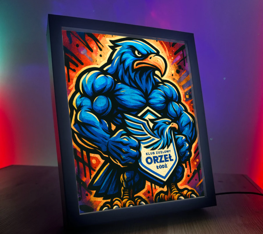 Obrazo Lampka Orzeł Łódź 1