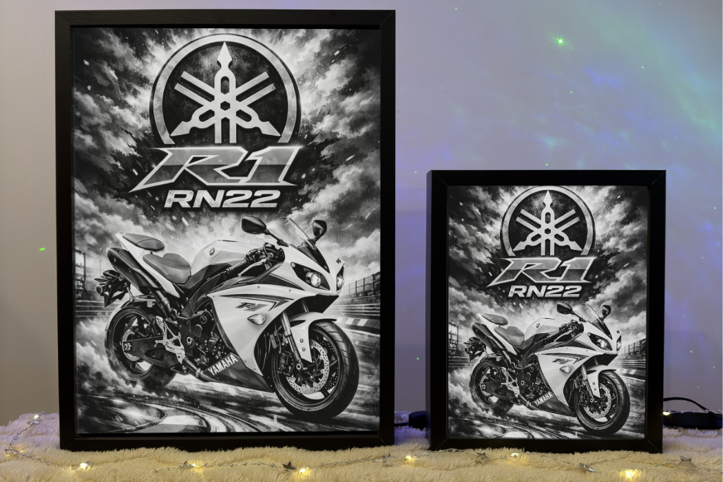 ObrazoLampka Lampka Nocna Yamaha R1 RN22 Biała 2