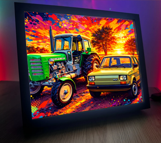 ObrazoLampka Traktor Ursus C-4011 & Fiat 126p 3