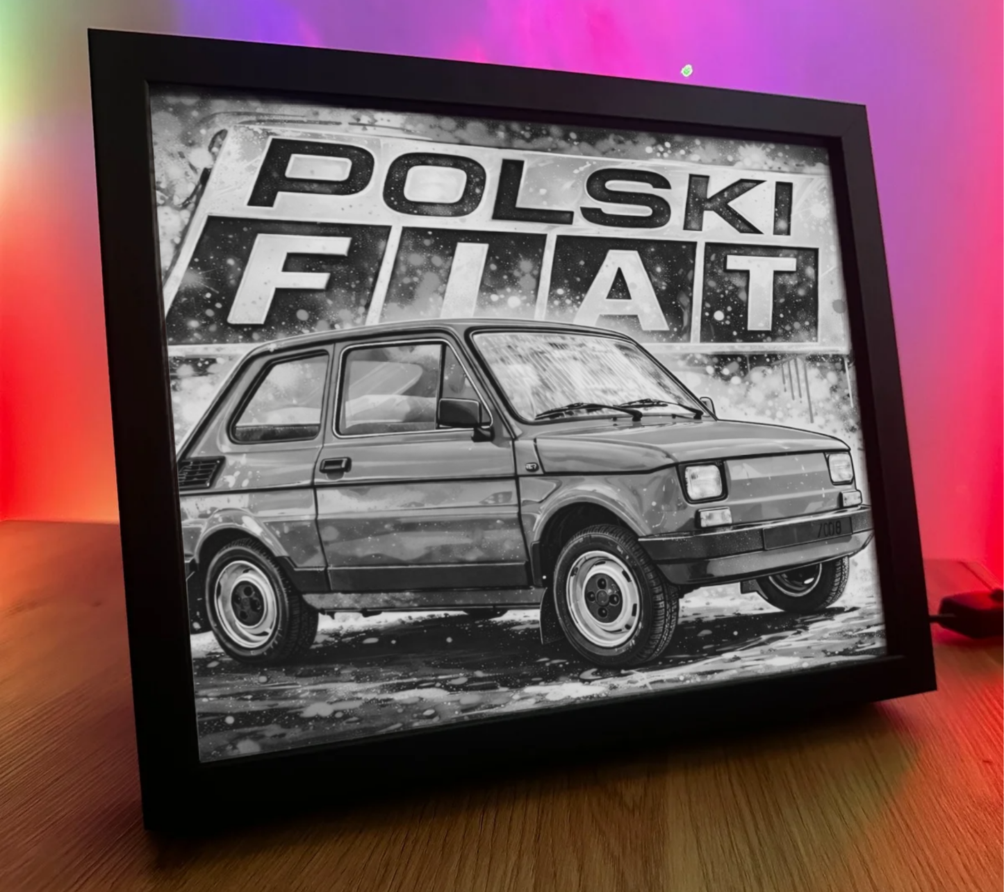 ObrazoLampka Maluch Polski Fiat 1