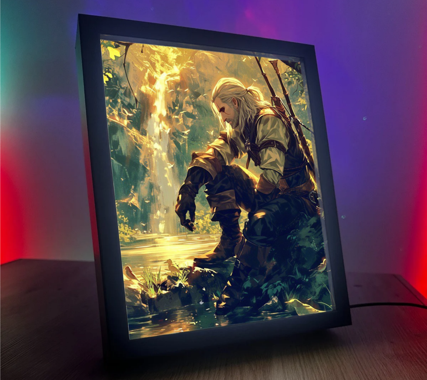 Obrazo Lampka The Witcher Wiedźmin Geralt