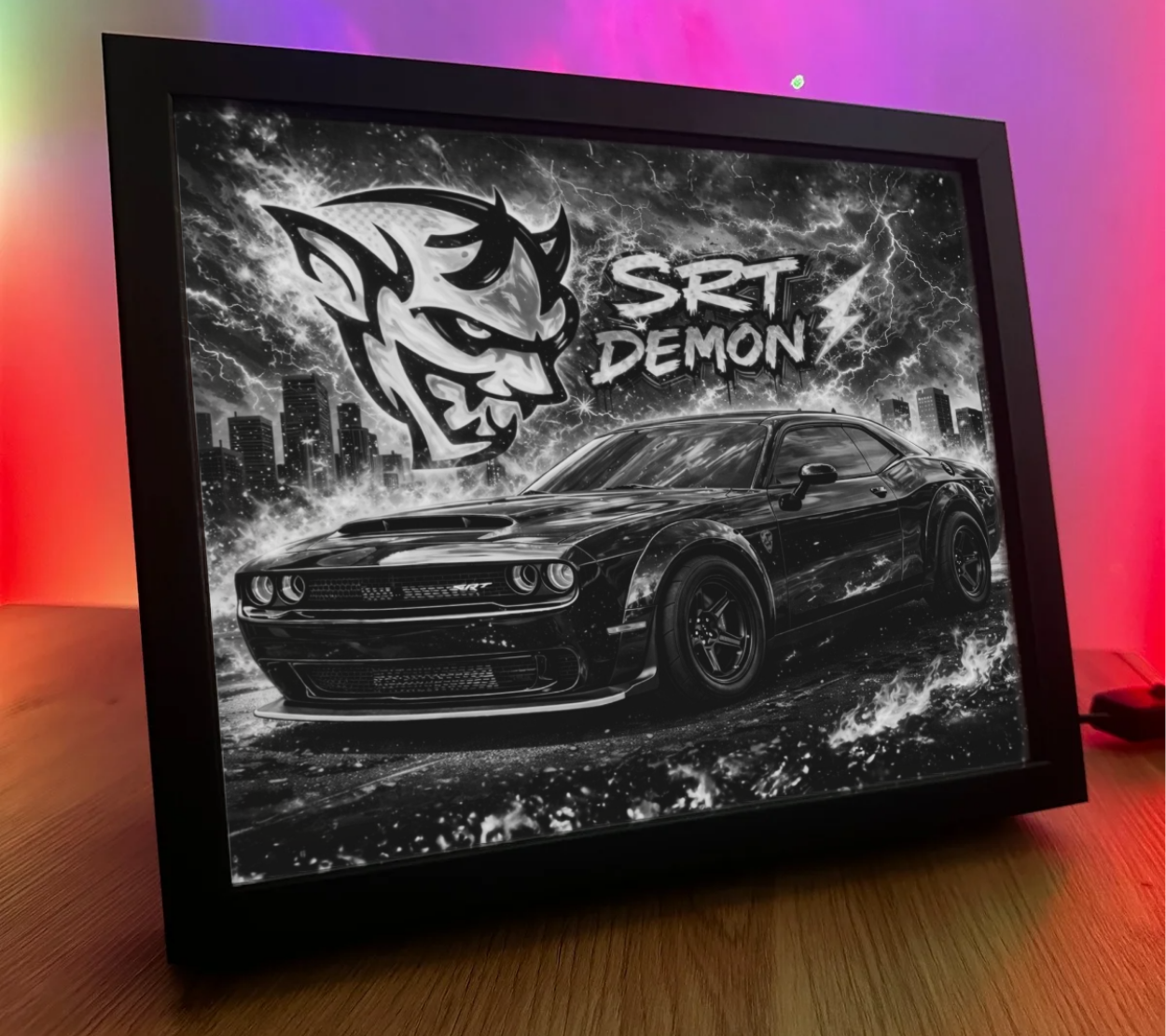 ObrazoLampka Dodge Chellenger Demon 2