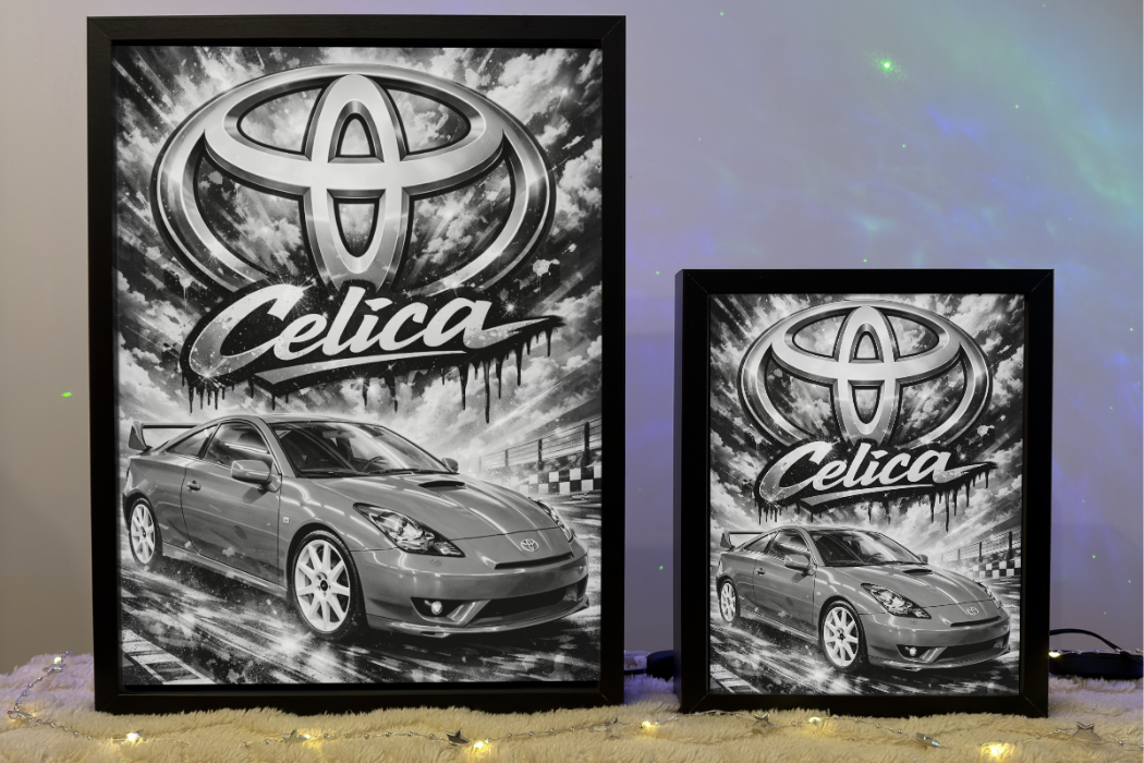 ObrazoLampka Prezent Lampka Nocna Toyota Celica 7 czerwona