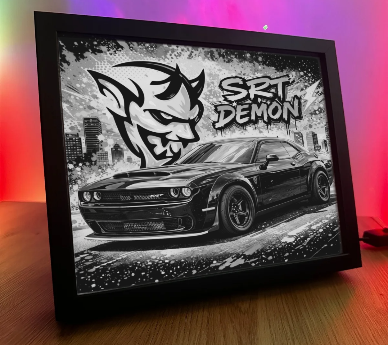 ObrazoLampka Dodge Chellenger Demon 1