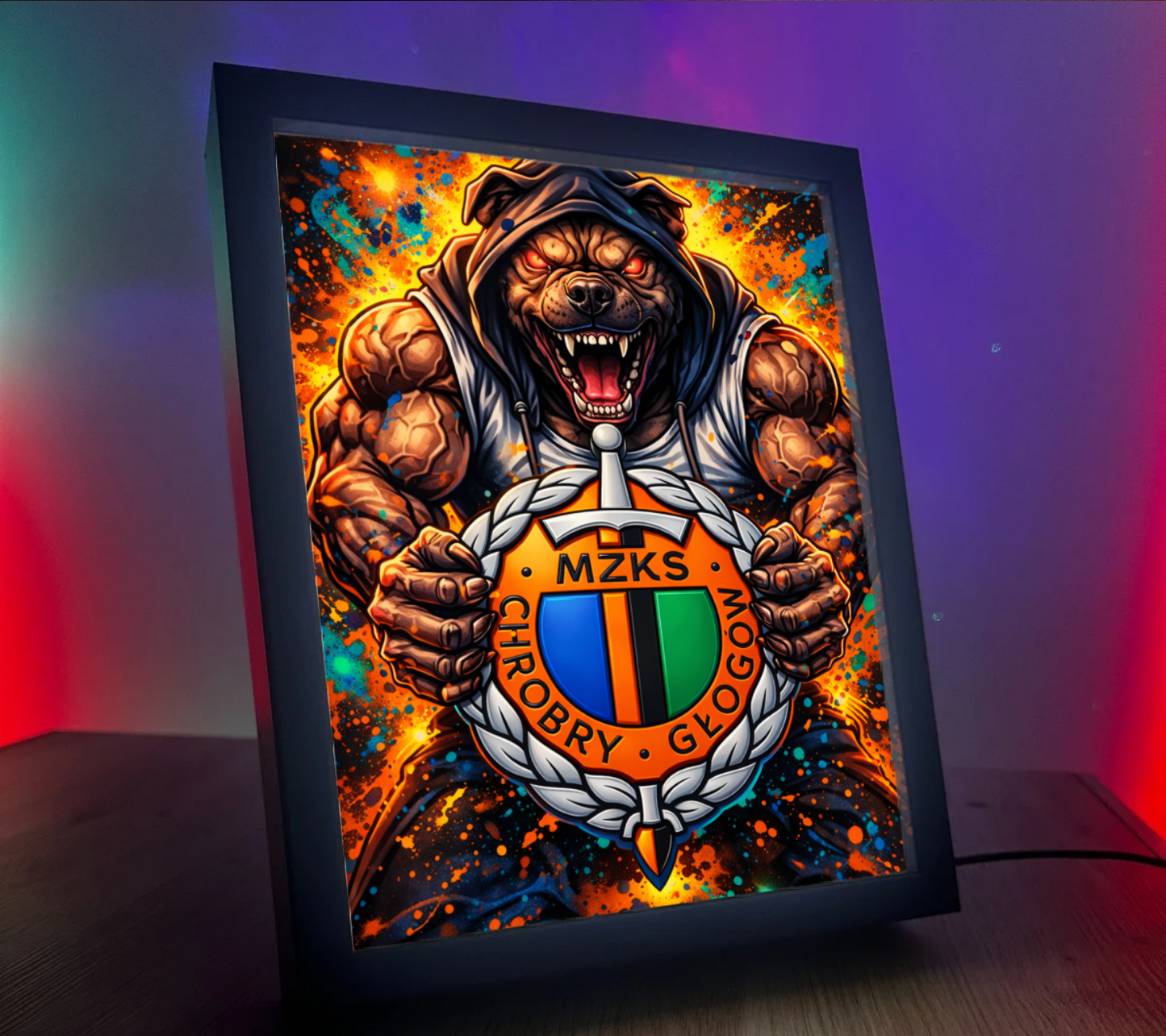 Obrazo Lampka MZKS Chrobry Głogów 1