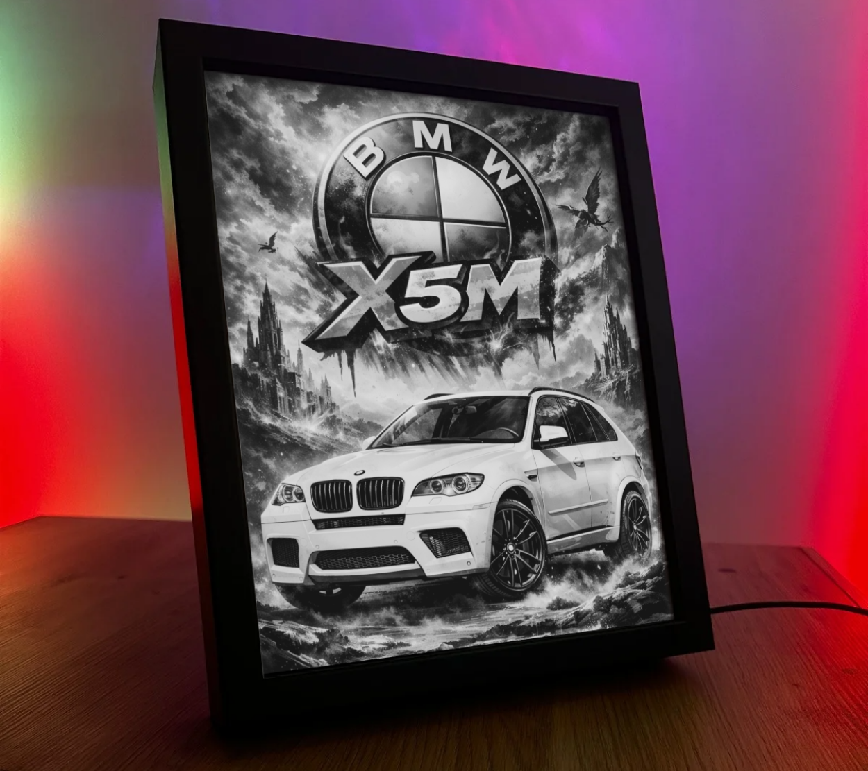 ObrazoLampka BMW X5M Biała 1
