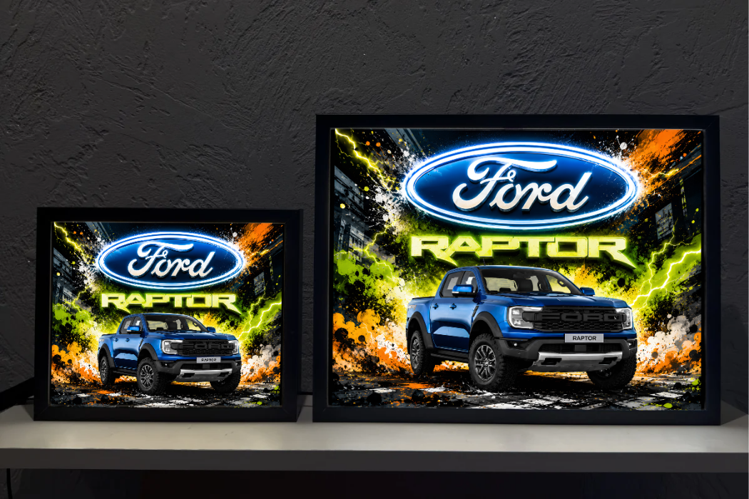 Ford Raptor Niebieski Prezent Lampka Nocna ObrazoLampka 1