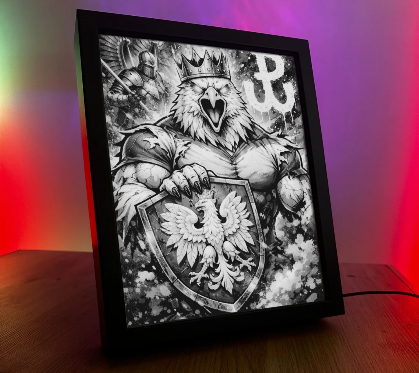 ObrazoLampka Polska Orzeł 2