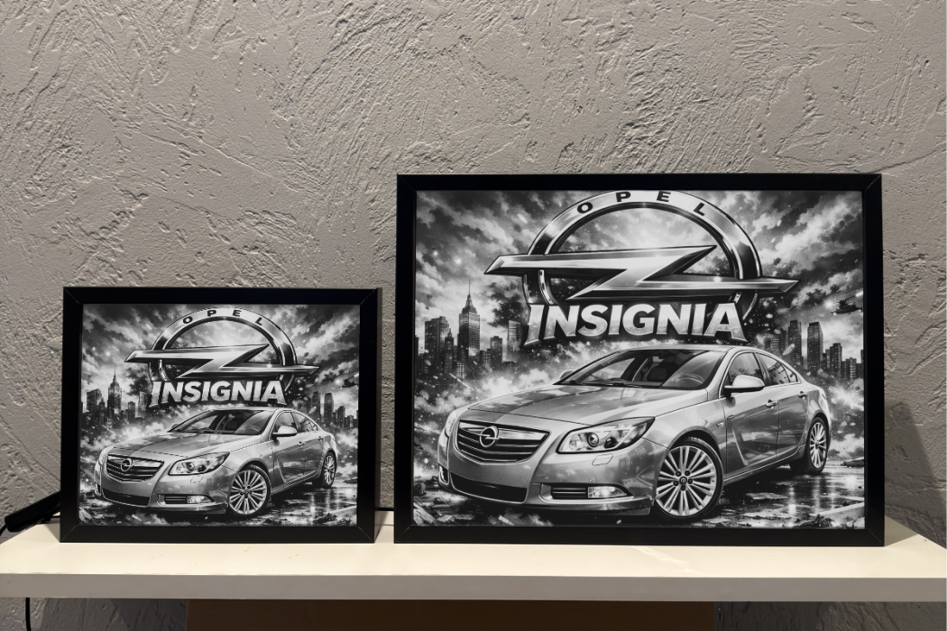 Opel Insignia Srebrna Prezent Lampka Nocna ObrazoLampka 1