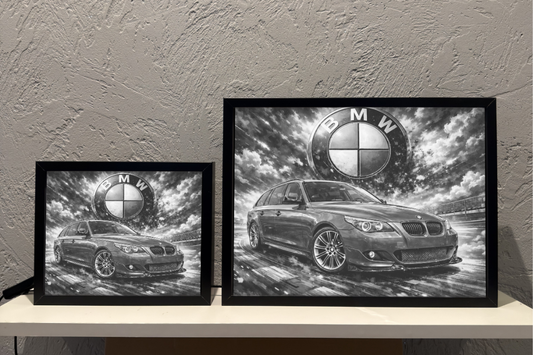 ObrazoLampka Prezent Lampka Nocna BMW E61 Ciemny szary 1
