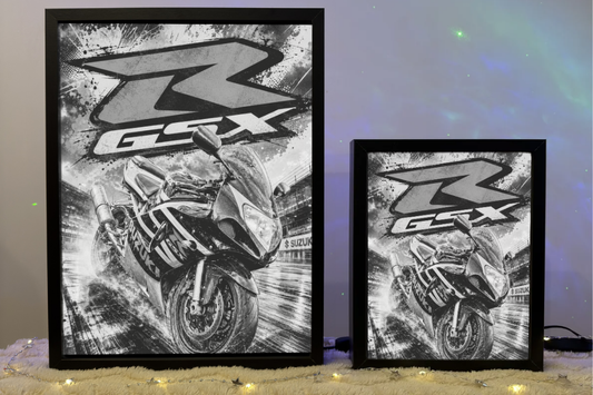 Suzuki GSX-R K1 K2 K3 Czarne ObrazoLampka Pomysł na Prezent 1