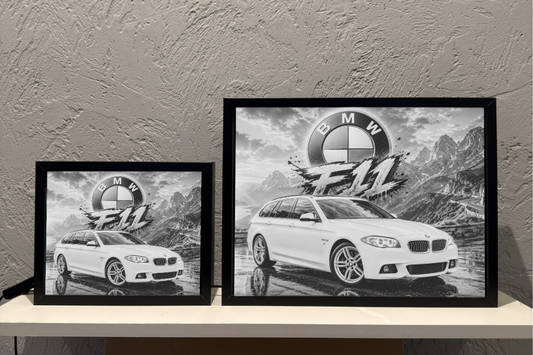 BMW F11 Białe Góry Prezent Lampka Nocna ObrazoLampka 1