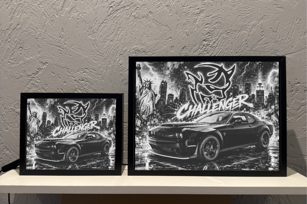 Dodge Challenger Demon Prezent dla Faceta Lampka Nocna ObrazoLampka 1