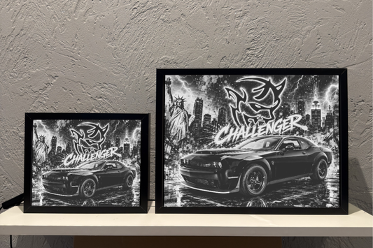 Dodge Challenger Demon Prezent dla Faceta Lampka Nocna ObrazoLampka 1