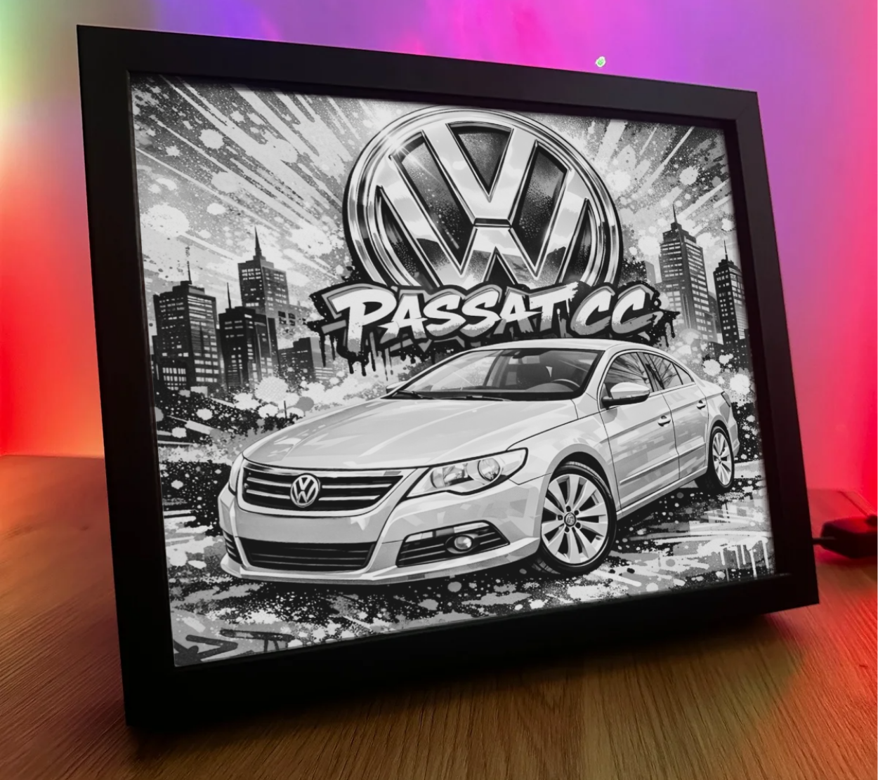 ObrazoLampka VW Passat CC Srebrny 1