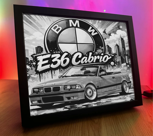 ObrazoLampka BMW E36 Cabrio Czerwone 2