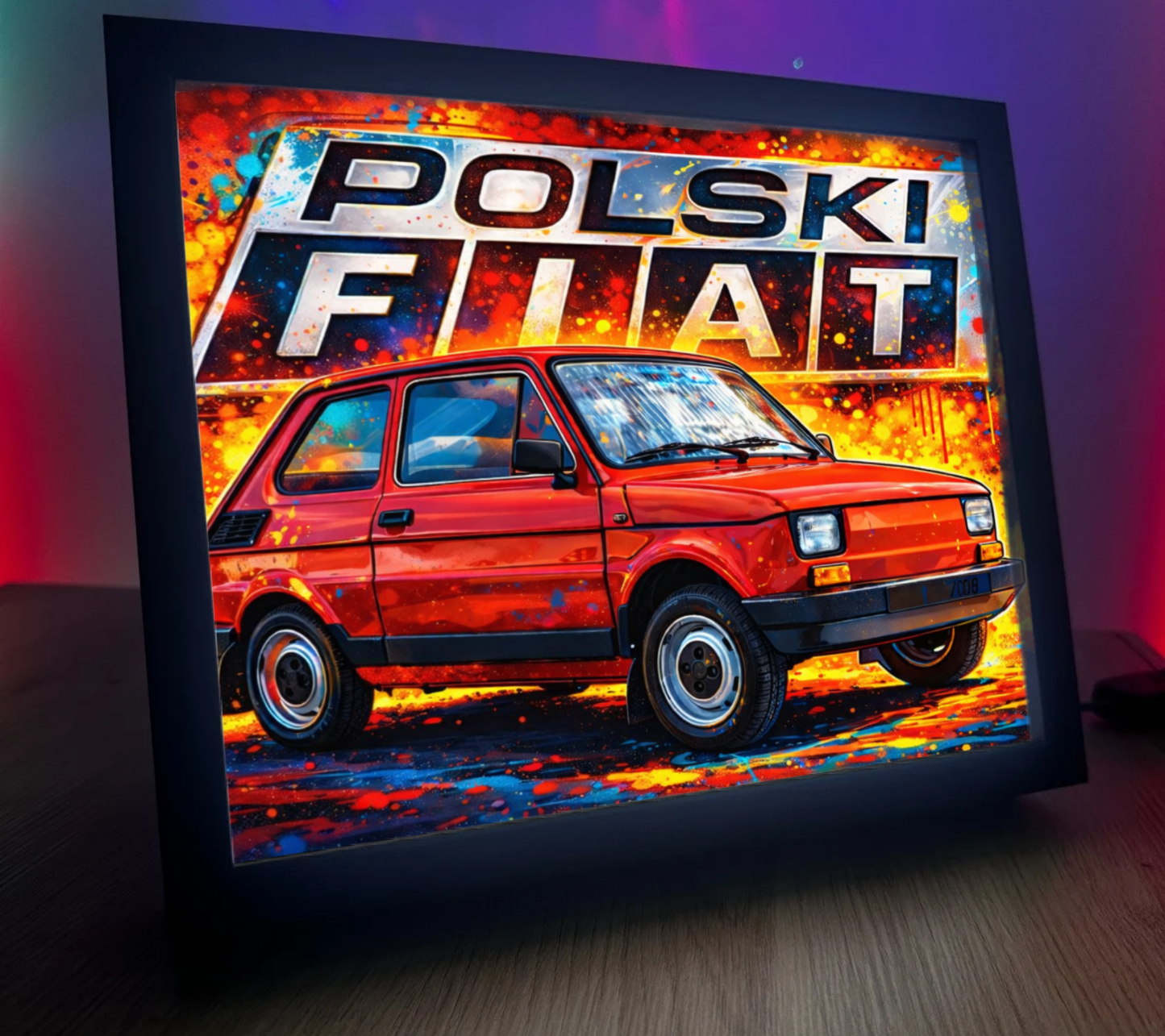ObrazoLampka Maluch Polski Fiat 1