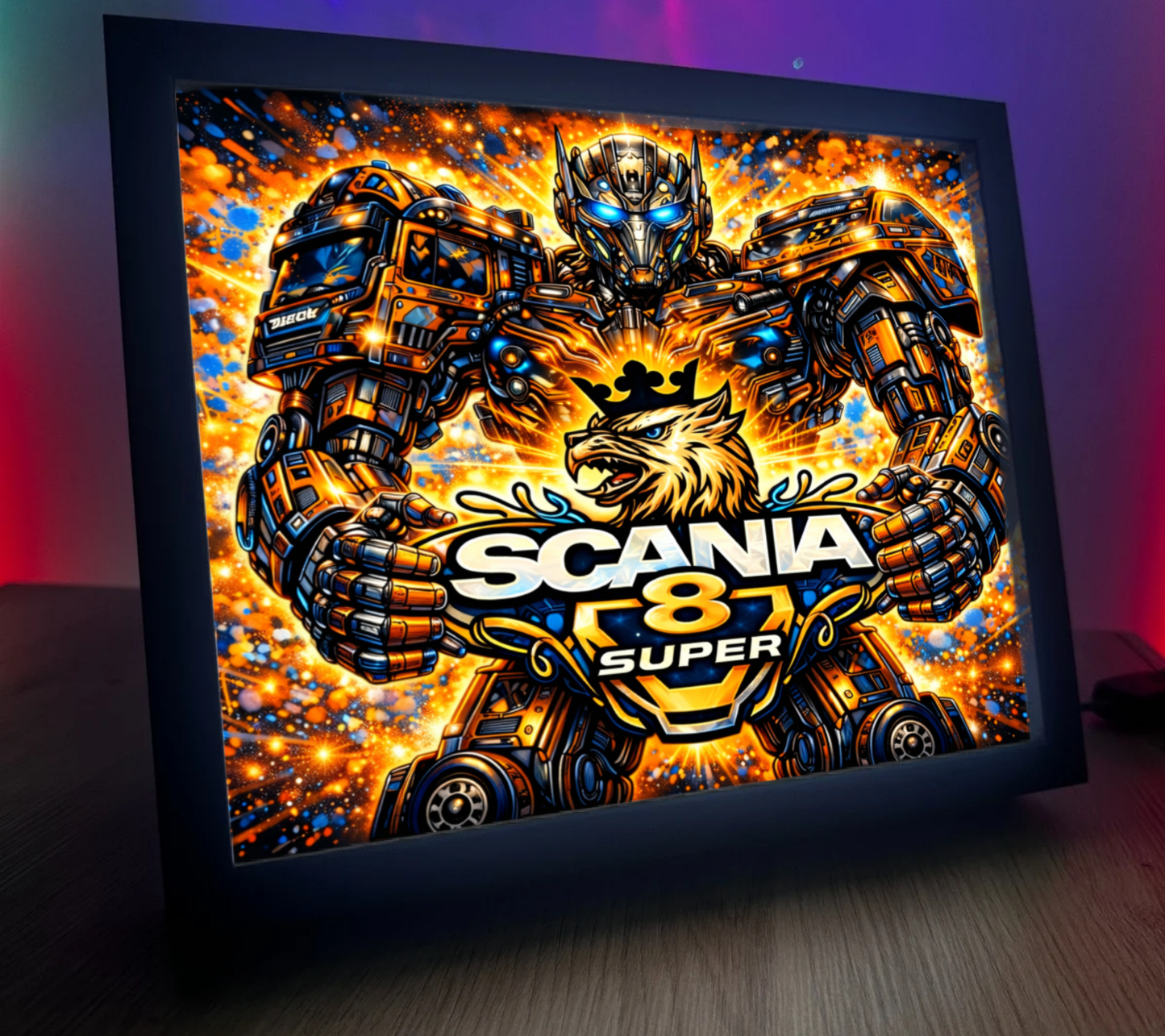 ObrazoLampka Robot Scania V8 1