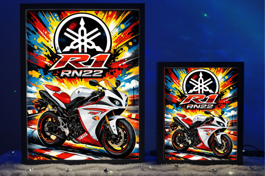 ObrazoLampka Lampka Nocna Yamaha R1 RN22 Biała 1