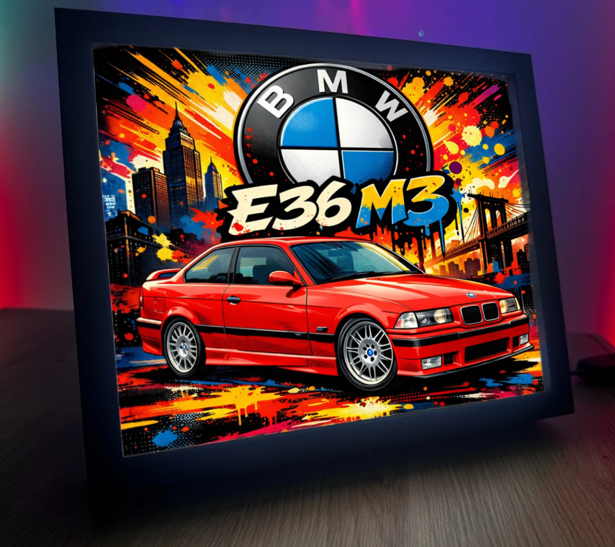 ObrazoLampka BMW M3 e36 Czerwone 1