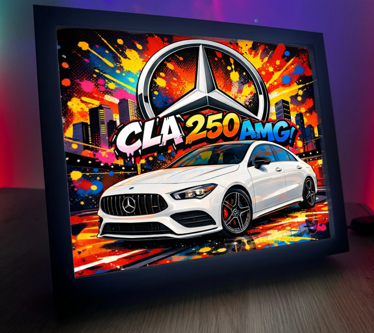 ObrazoLampka Mercedes CLA 250 AMG Biały 2