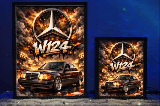 Prezent Dla Fana Mercedes-Benz W124 Lampka Nocna ObrazoLampka 2