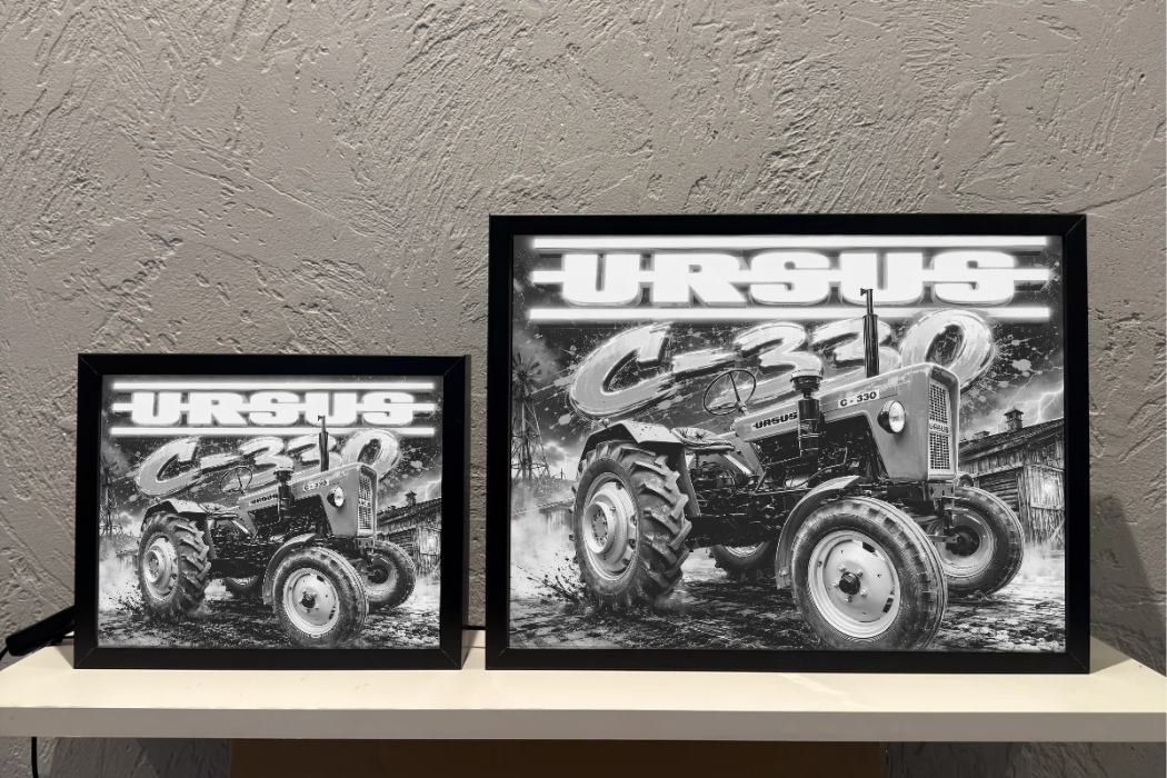 Ursus C-330 czerwony Traktor Lampka Prezent ObrazoLampka 2