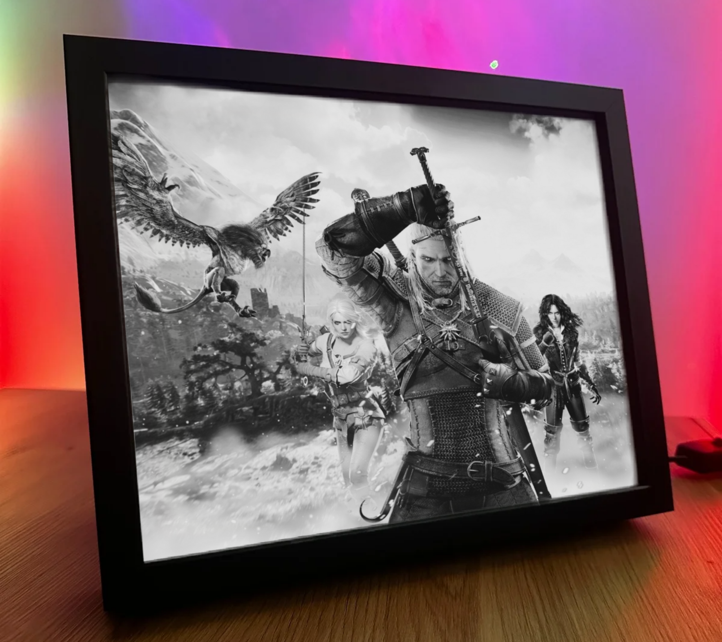 Obrazo Lampka Wiedźmin The Witcher pomysł na prezent 3