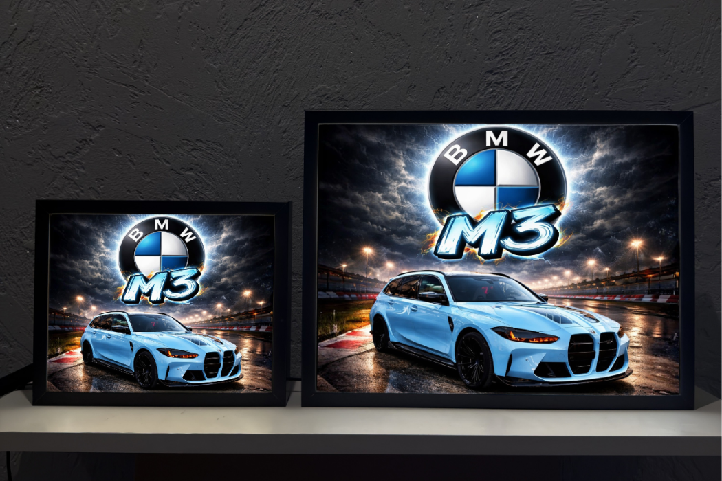 Prezent Dla Fana BMW M3 Touring Lampka Nocna ObrazoLampka 1