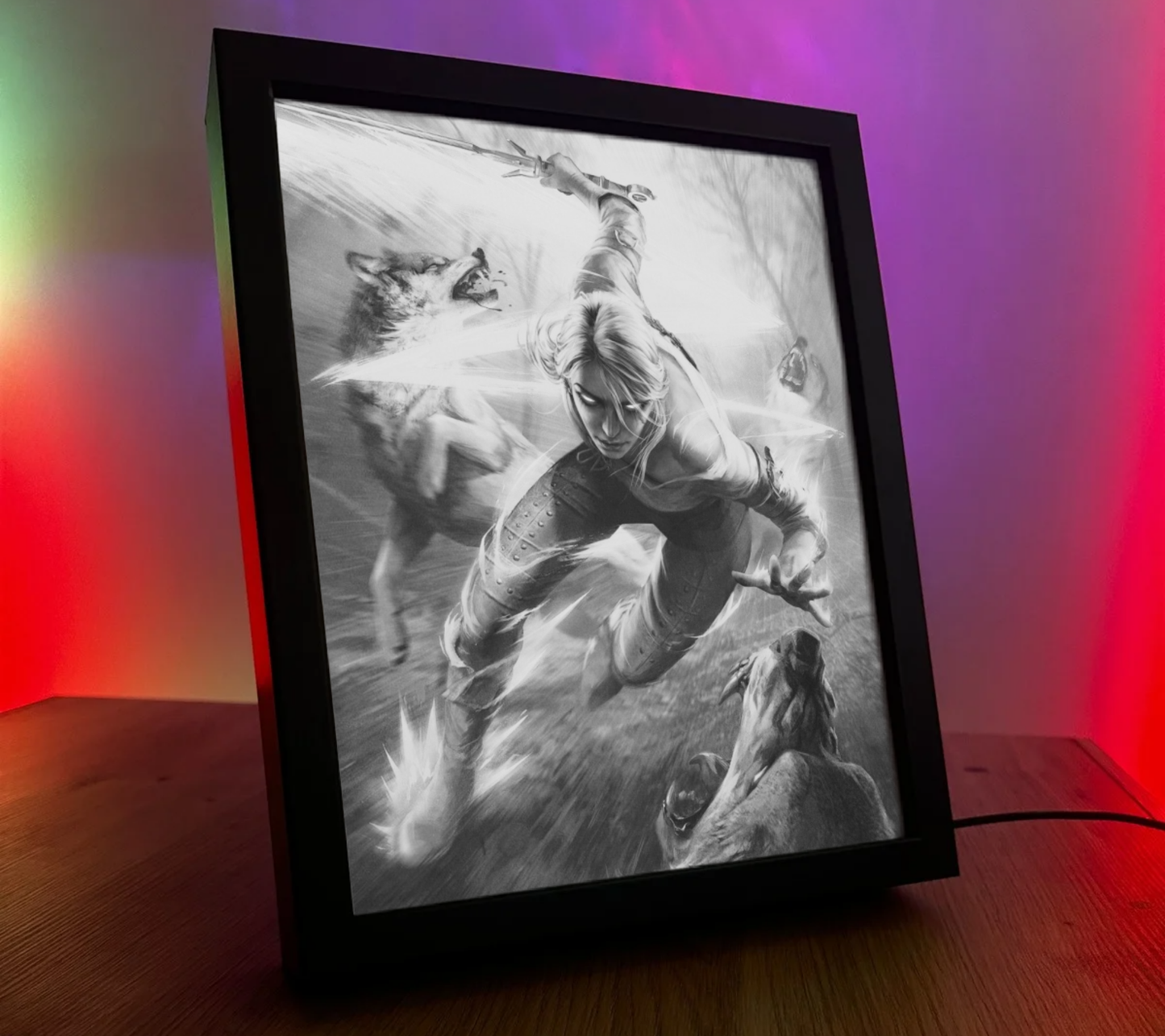 Obrazo Lampka The Witcher Wiedźmin Ciri