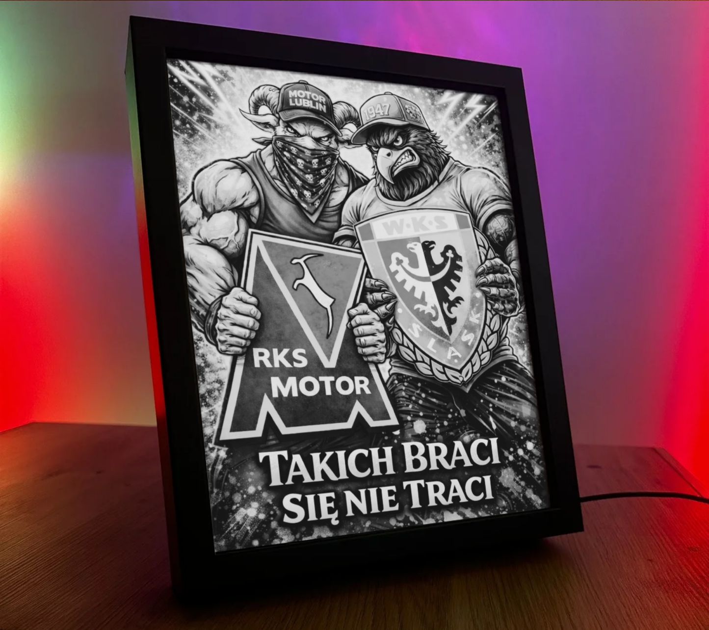 Obrazo Lampka Motor Lublin & Śląsk Wrocław 1