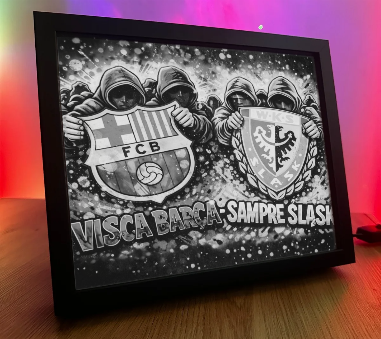 Obrazo Lampka FC Barcelona & Śląsk Wrocław 3