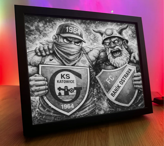 Obrazo Lampka GKS Katowice & Banik Ostrava 1