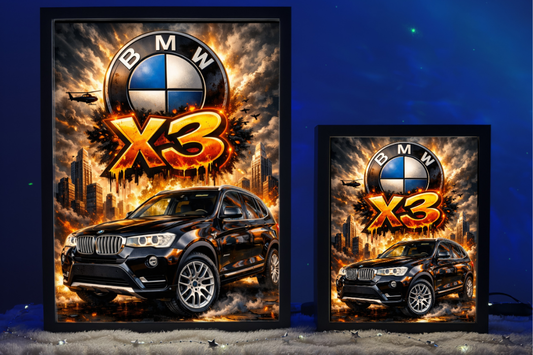 ObrazoLampka Prezent Lampka Nocna BMW X3 F25 Czarne 1